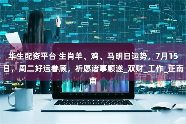华生配资平台 生肖羊、鸡、马明日运势，7月15日，周二好运眷顾，祈愿诸事顺遂_双财_工作_正南